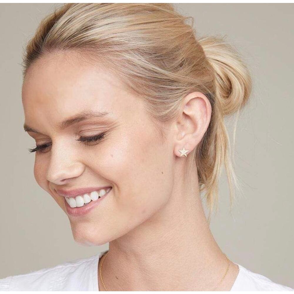 Gorjana gold Star Stud Earrings - Picture 2 of 6